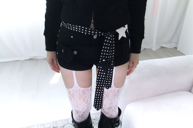 Belt Detail Span Shorts