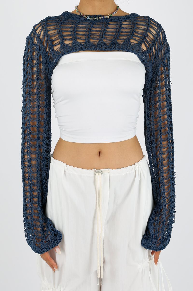 NET SUMMER KNIT BOLERO