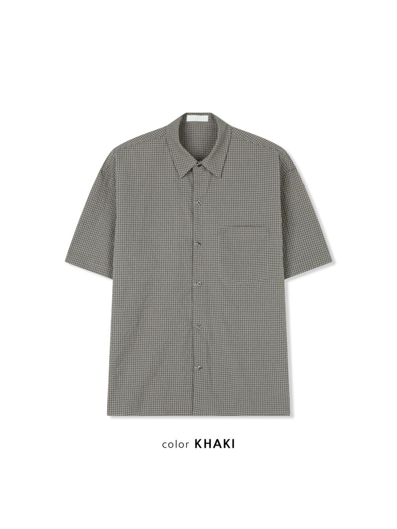 Mars Seersucker Half Shirt