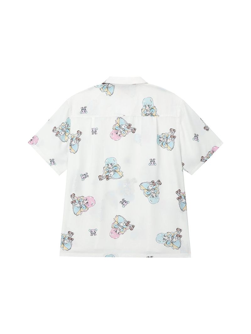 0 7 coke devil hawaiian shirt - WHITE