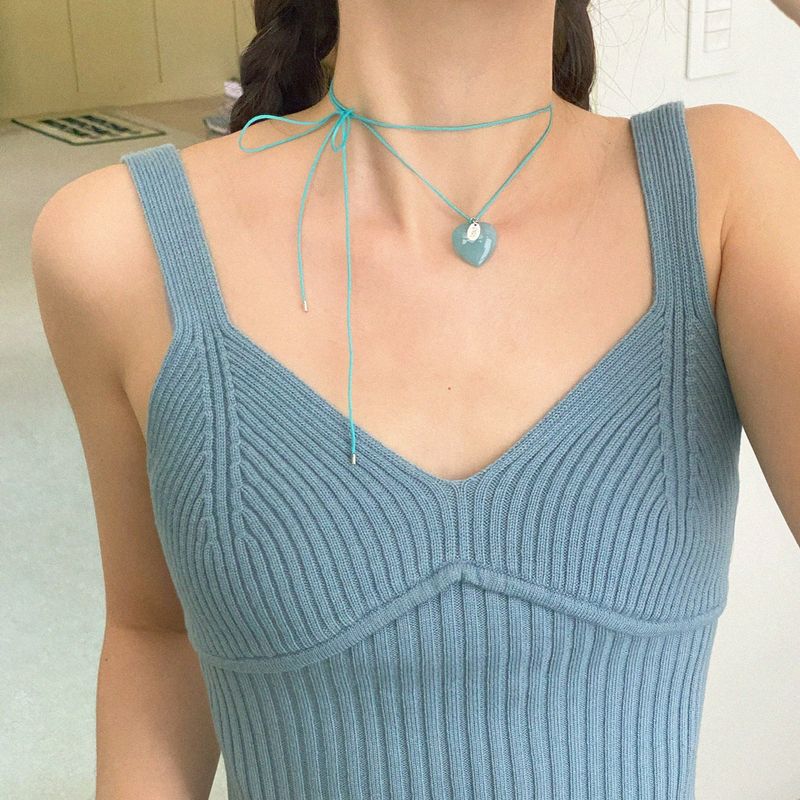 ソーダジャムハートネックレス