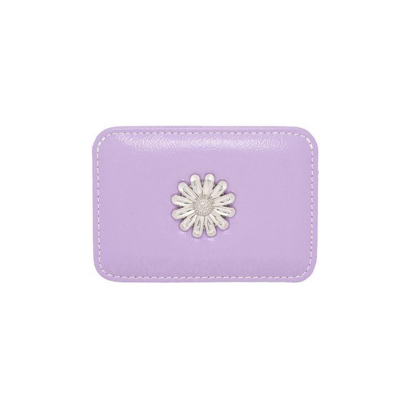 Daisy Slim Mini Transportation Card Wallet Lavender
