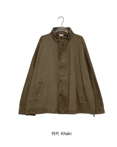 [unisex] Hemming Washing Over Fit Field Jacket