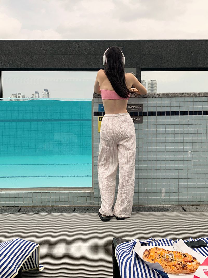 [MADE] REM SEERSUCKER PANTS