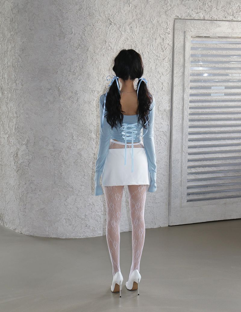 lace see-through stockings