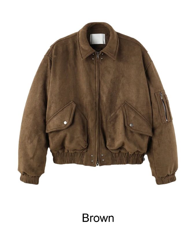 Rica Suede Quilted Flight Jumper