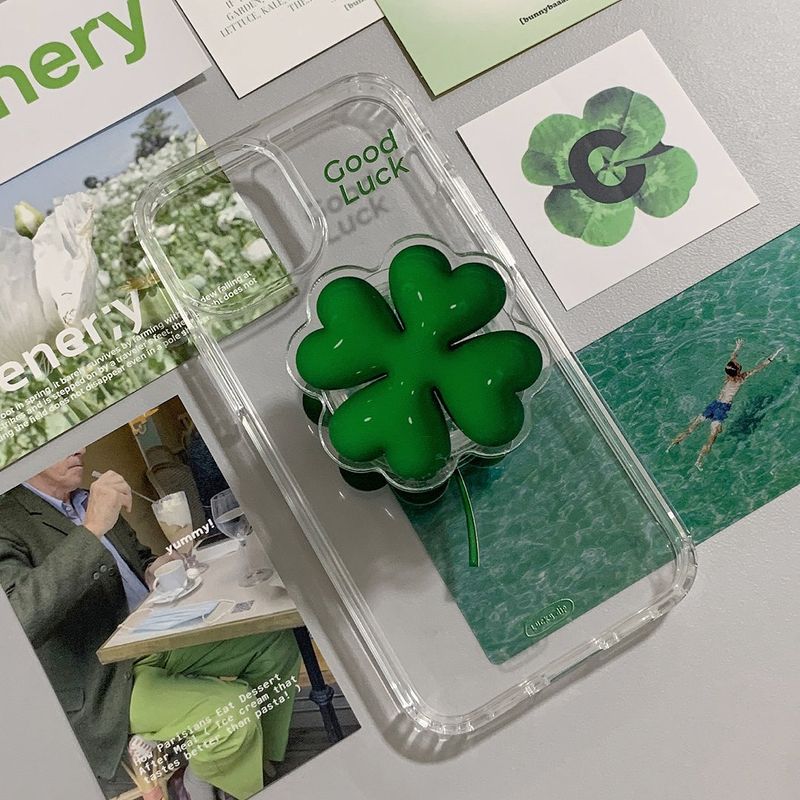 LUCKYDIP（ラッキーディップ）の「[MADE] 3d clover iphone jelly hard case（Smartphone Accessories）」