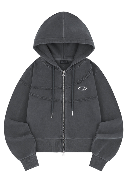 Pigment-Cut-Off-Hooded-Zip-Up - 6COLOR