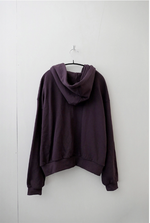 frill ribbon hood zip up (2c)