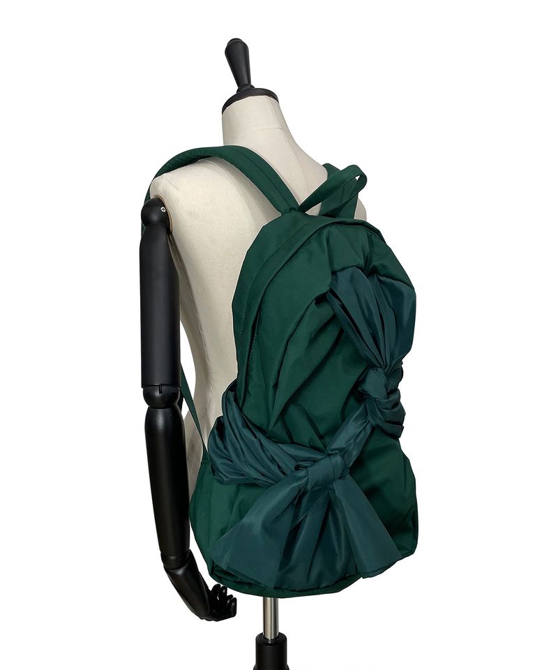 Knotted Backpack (Peacock green)