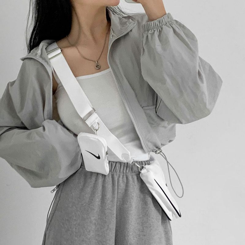 [5color] Sporty String Pocket Windbreaker Jumper