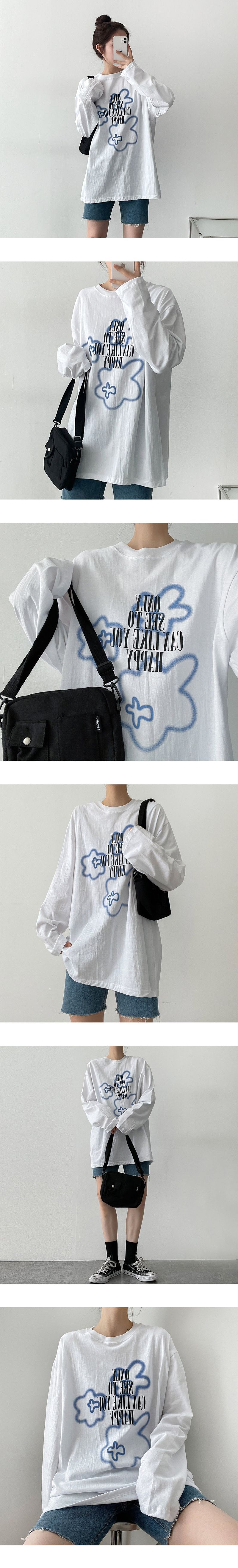 Cloud boxy long sleeved shirt