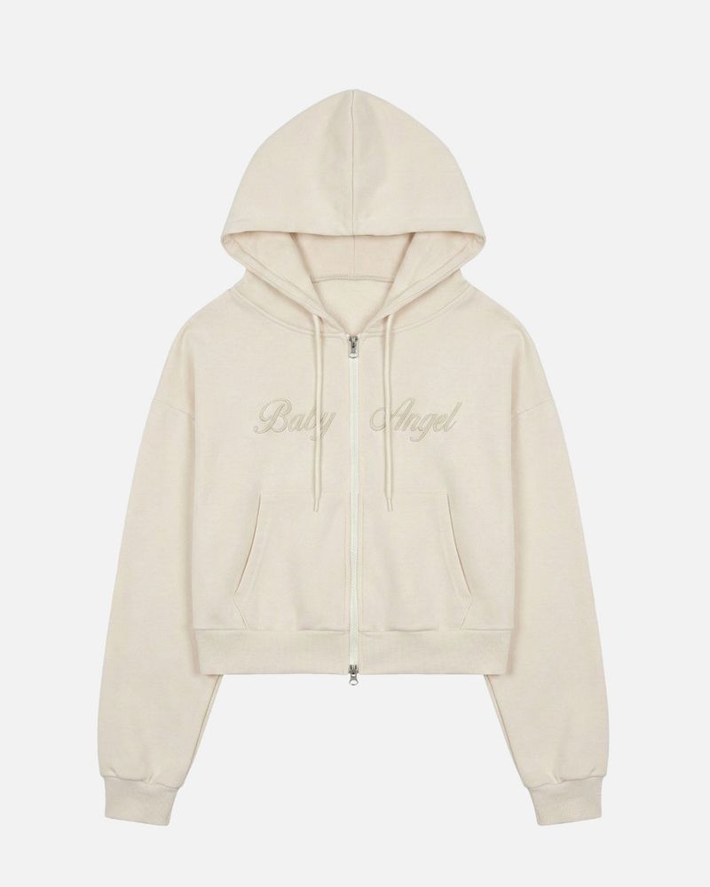 LMN Baby Cropped Hood Zip-Up (3 colors)