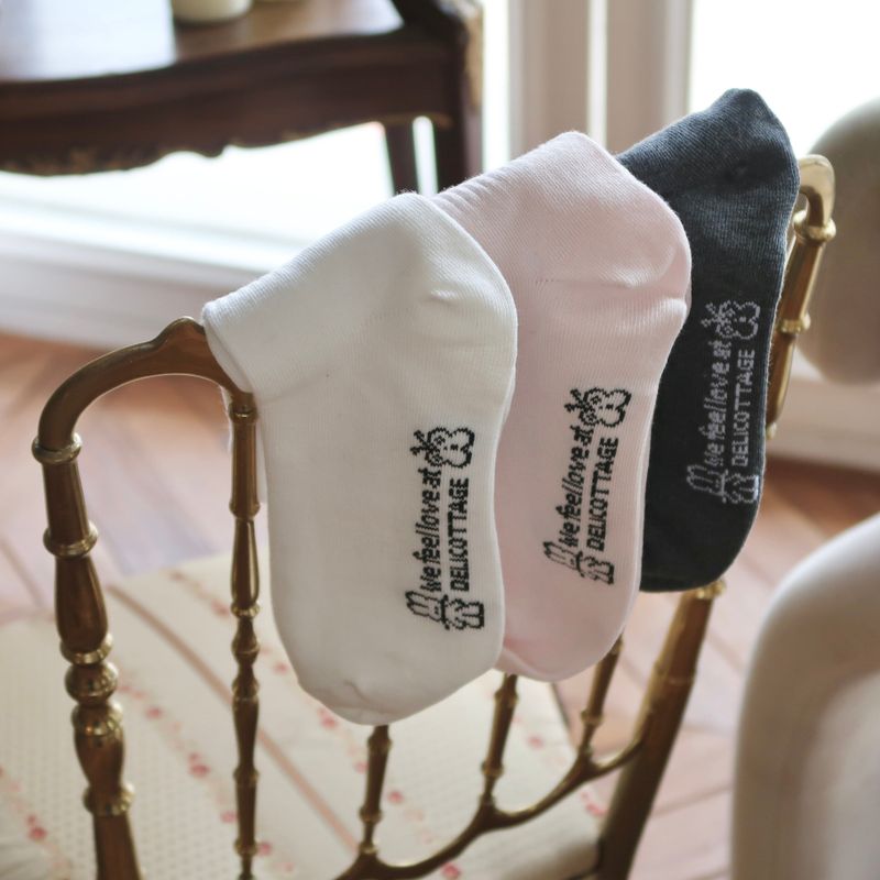 Deli and Buffle Label socks (Charcoal)