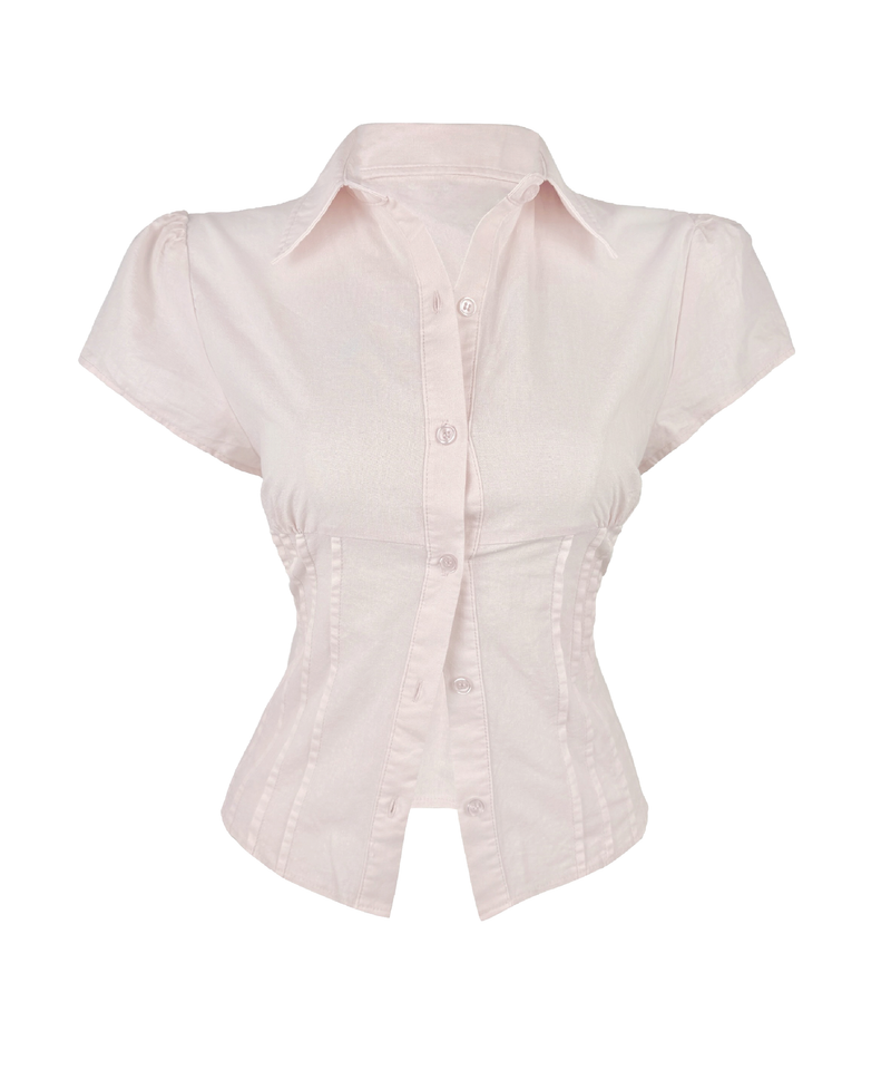 Aveline Pintuck Slim Blouse (3color)