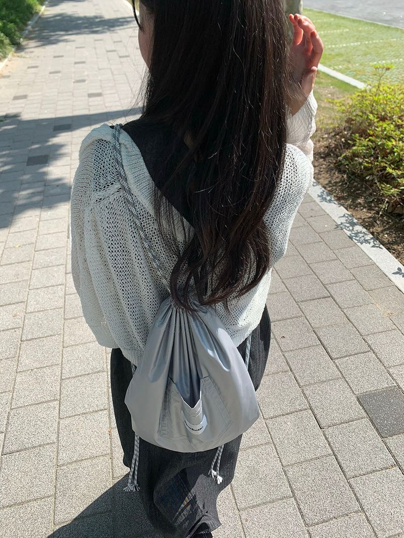 ppocketto silver string bag
