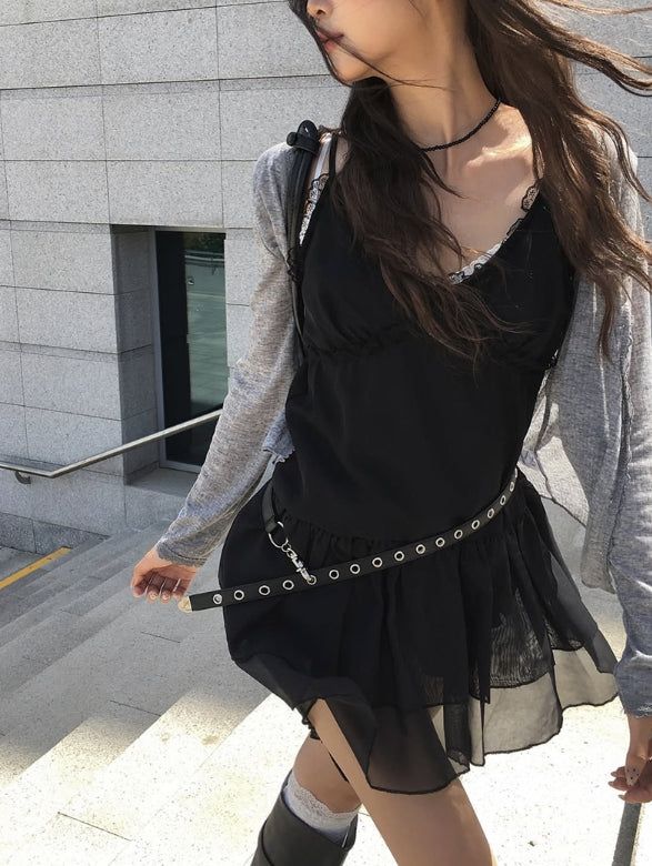 Pokin Lace Ribbed Knee-Long Socks