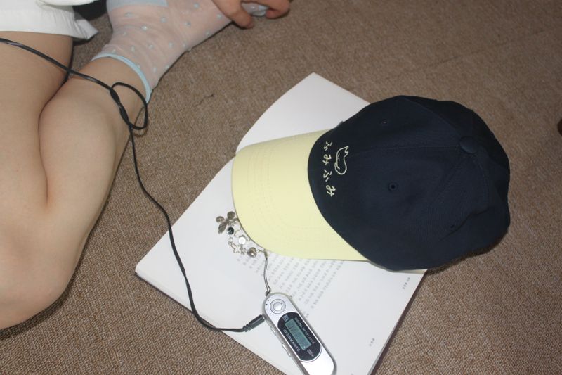 ふみふみTWO TONE BALL CAP(navy/yellow)
