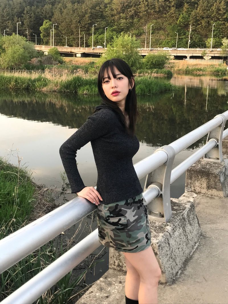 Military cargo mini skirt