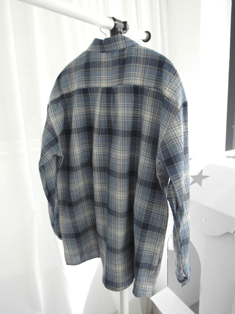 Checkered Over Fit Collar Shirt
