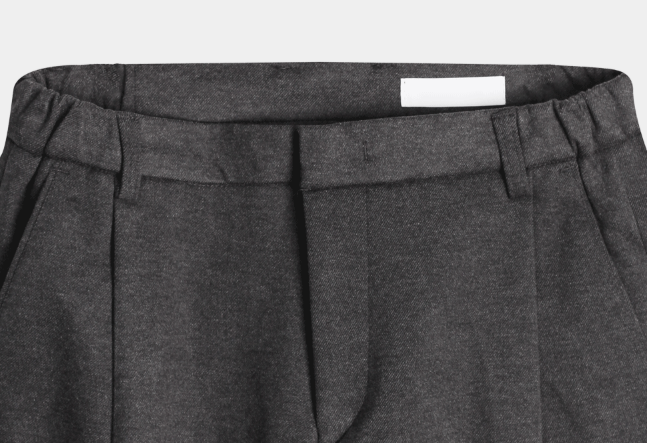 Ever Soft Wool Side Banding Wide Slacks