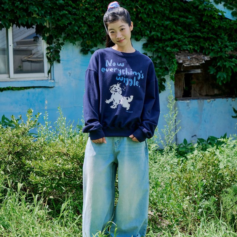 WIGGLE SWEATSHIRTS (NAVY)