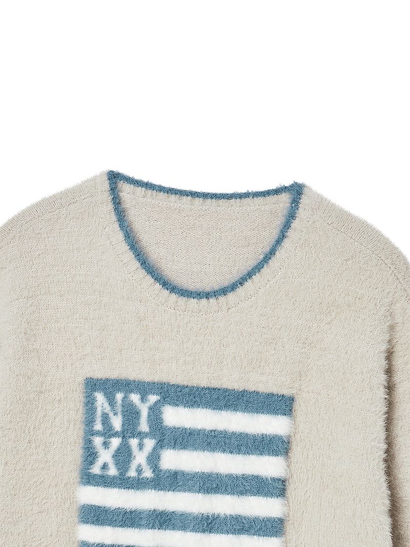 NYX FLAG KNIT BEIGE