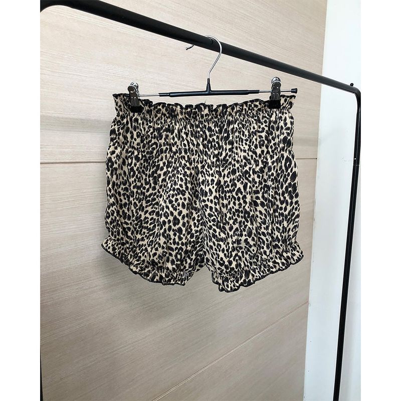 Pumkin Leopard Shorts