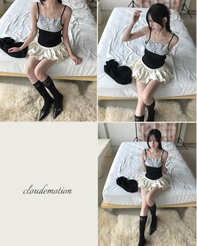 up tier lace camisole top