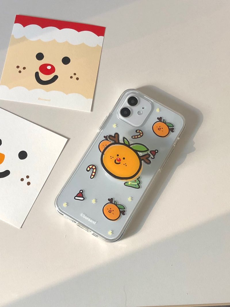 bora and(ボラアンド)の「Rudolf tangerine jelly case (iphone case)(Smartphone Accessories)」
