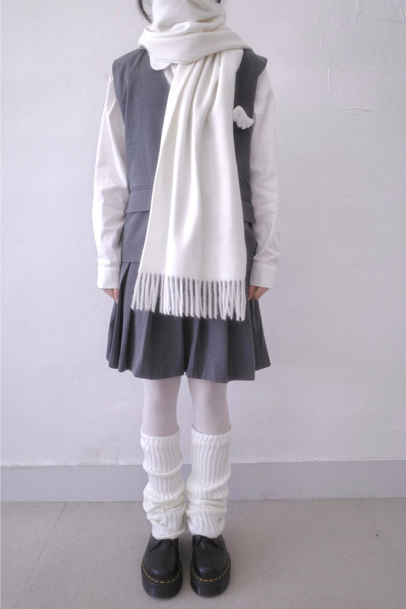 Saco Preppy Vest Two Piece (2Color)