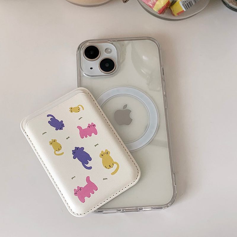 Colorful Color Cat Magsafe CardPocket