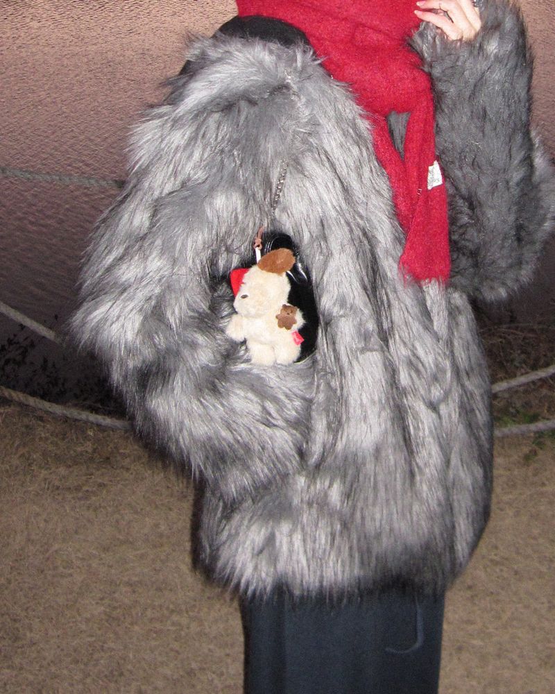 Wild fur jacket