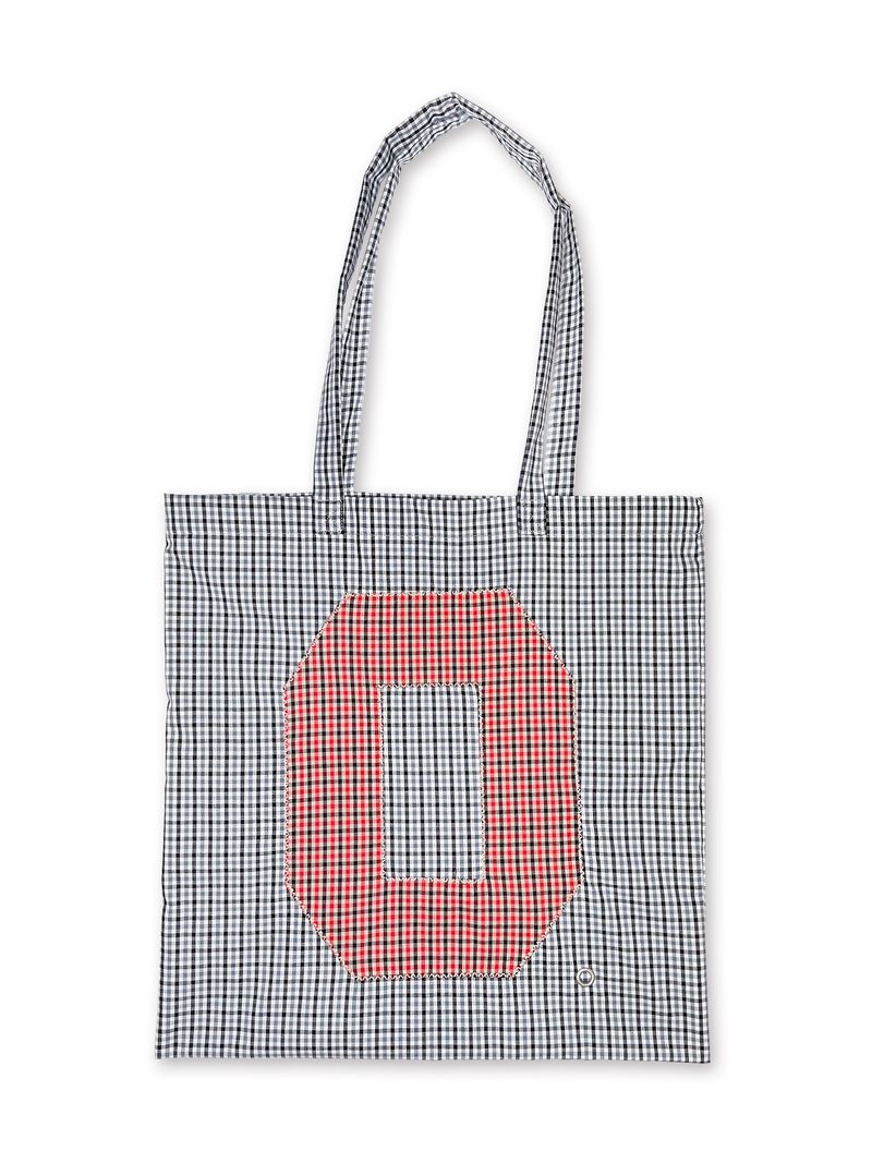 nought（ノウト）の「0 Applique Check Eco Bag / Black（Bags）」
