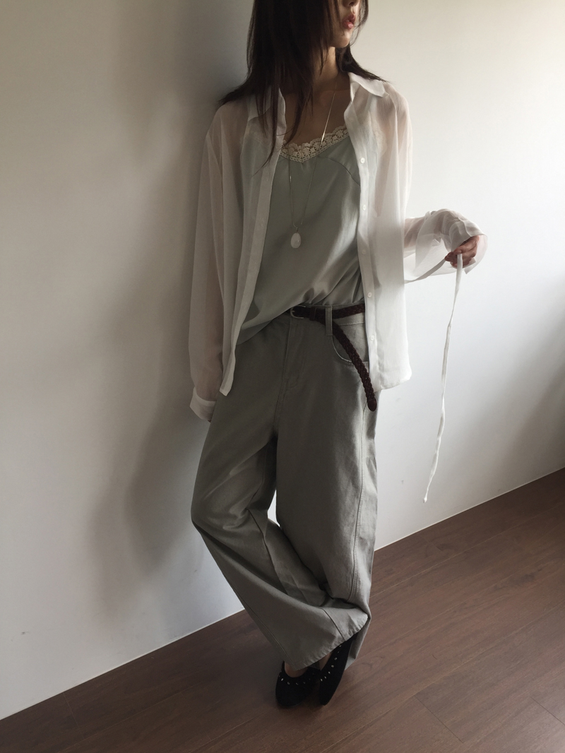 Sage Strap Shirt (4color)