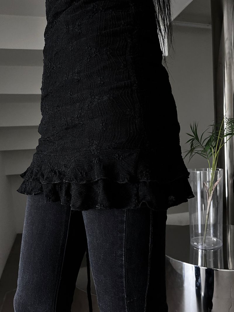mini frill sleeveless one-piece (2color)