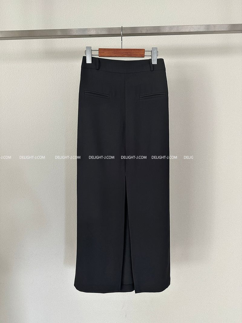 mega deep slit maxi long skirt