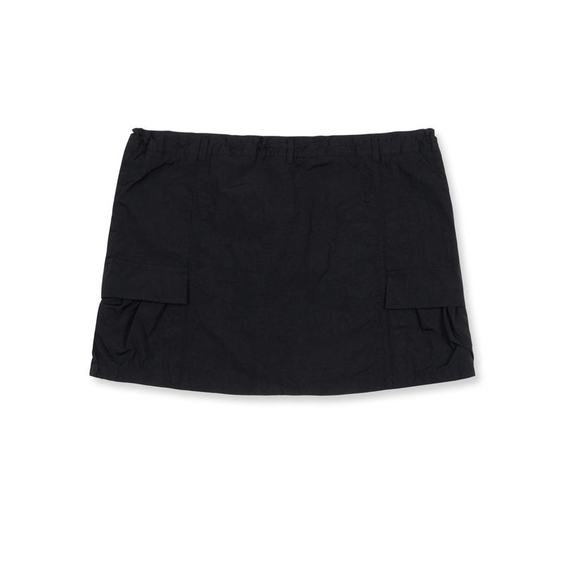 ナイロンミニスカート (Black)