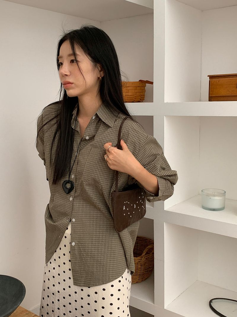 [MADE] Polyton Dot Skirt