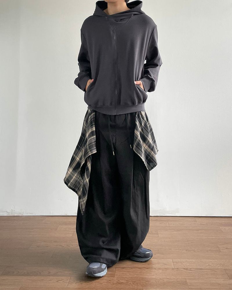 Flap Layered Cotton Pants