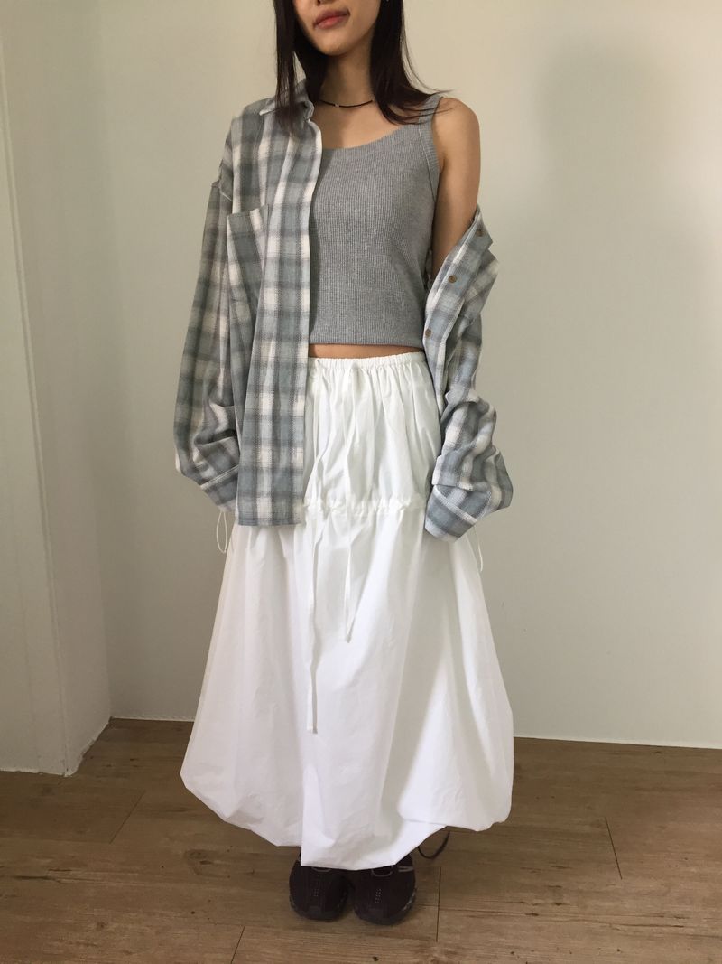Stopper Nylon Balloon Skirt (2color)