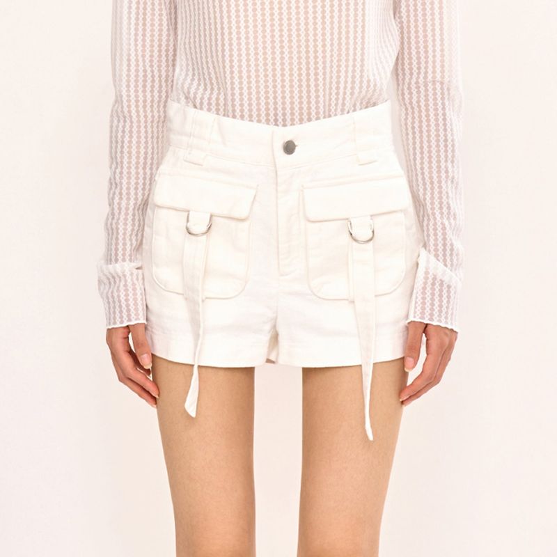 Multi-Pocket Short - White