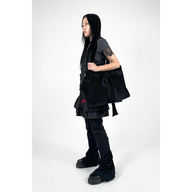 CORDUROY RIBBON BAG