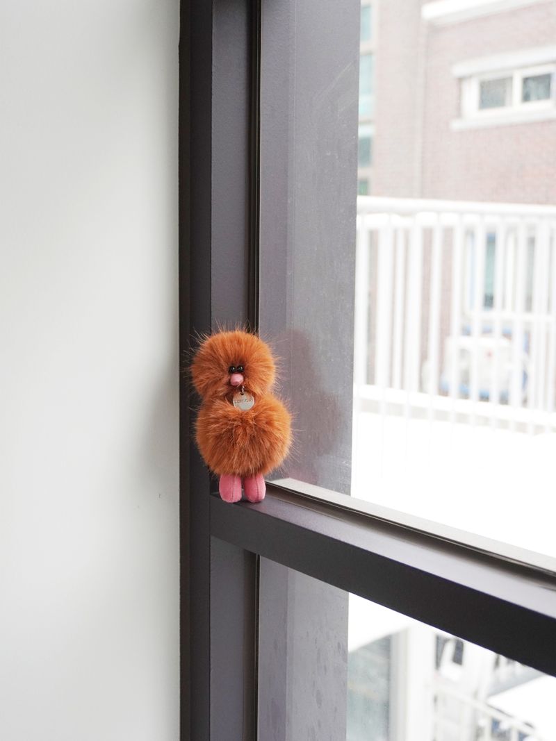Cosymosy Mini Bird Keyring - Choco