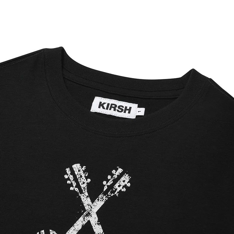 UNION JACK CROP T-SHIRT - BLACK 