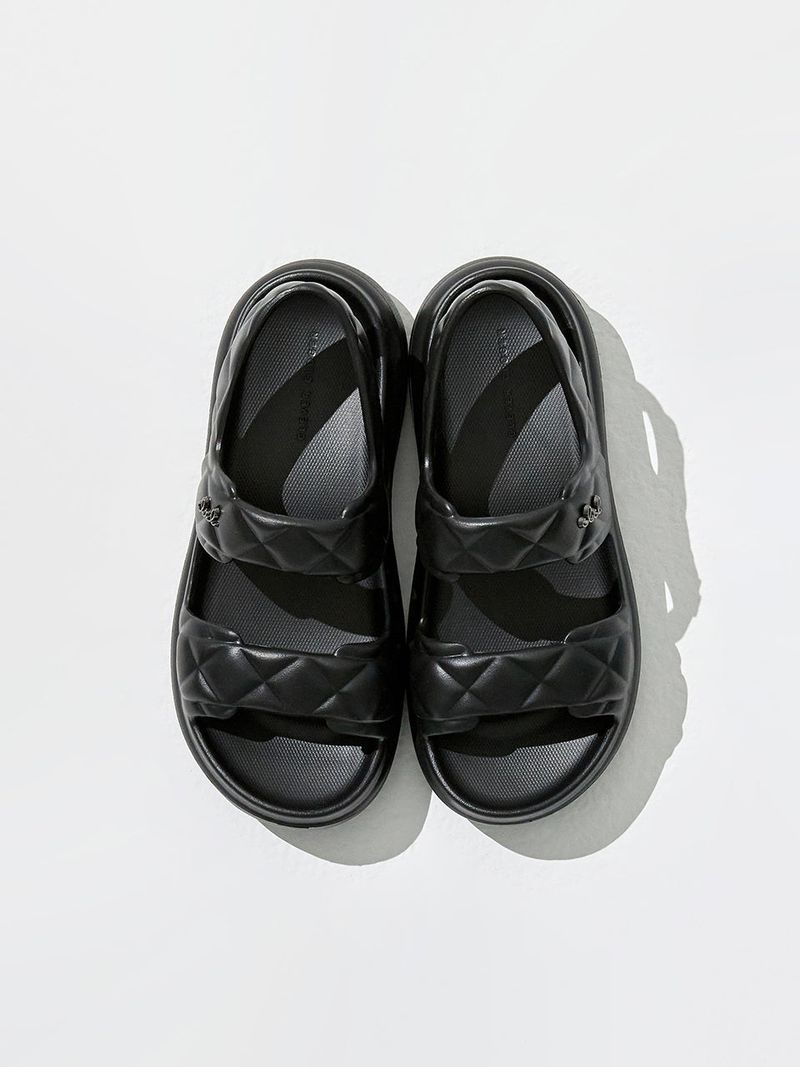 Pepper Salt Sandals - Black