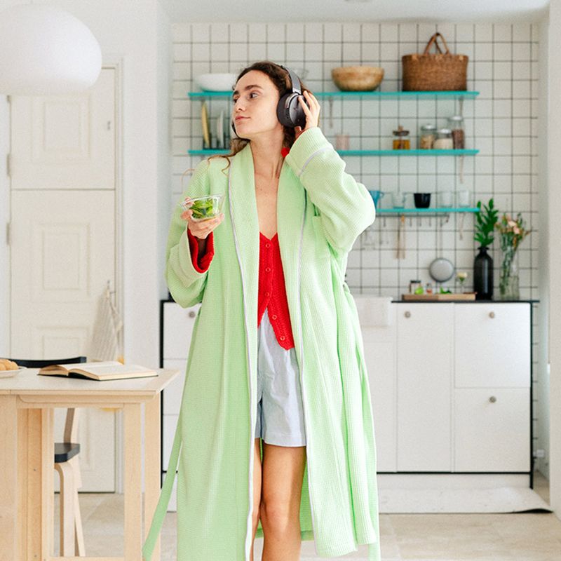 Waffle robe (3color)