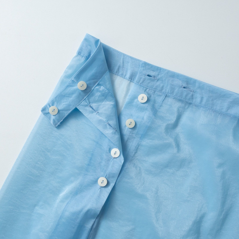shine button layered skirt