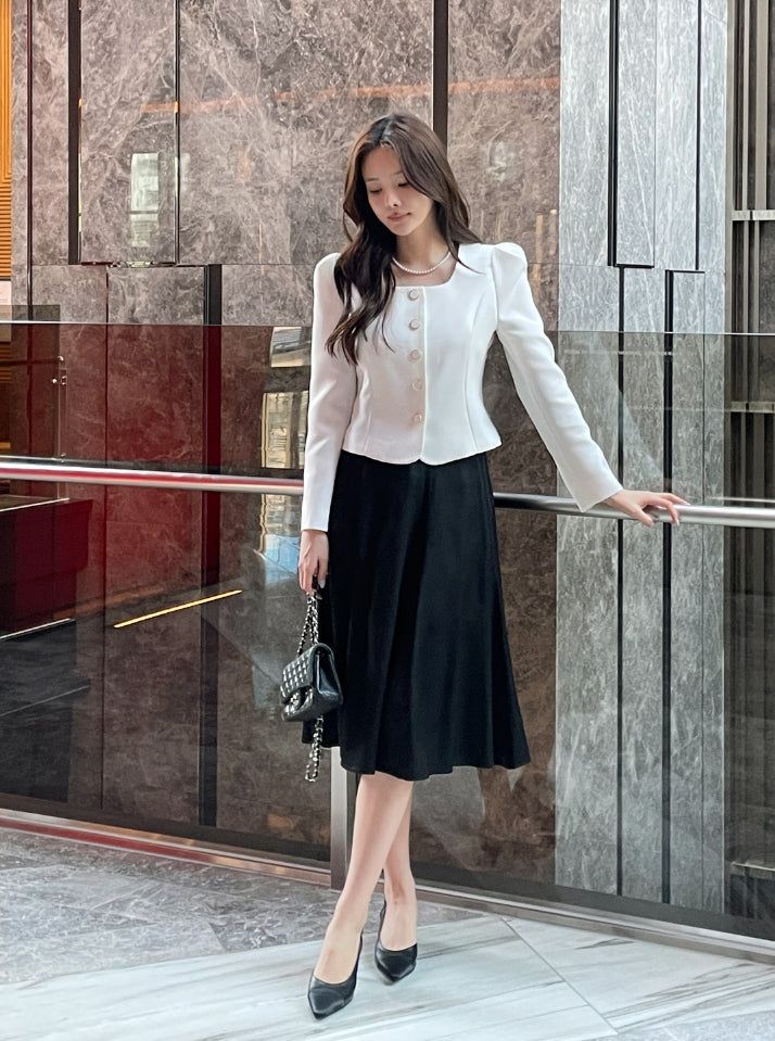 Mazel Square Puff Crop Jacket