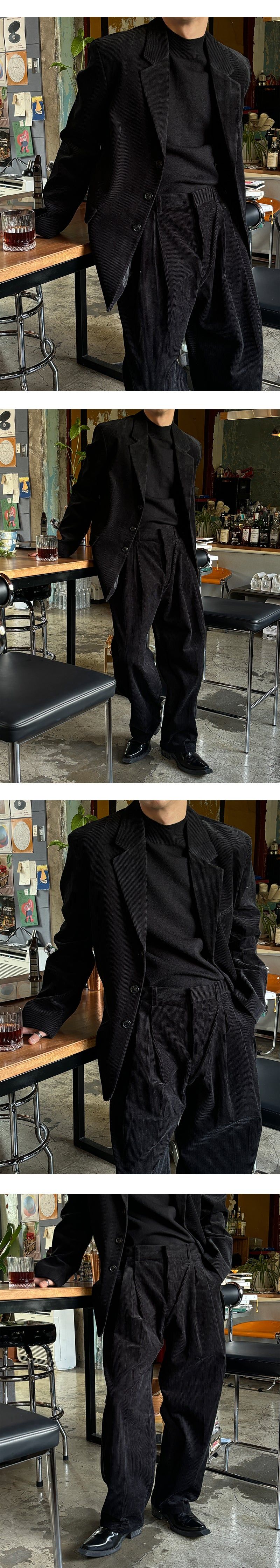 [SET UP가능] Heavy corduroy overfit jacket(3color)